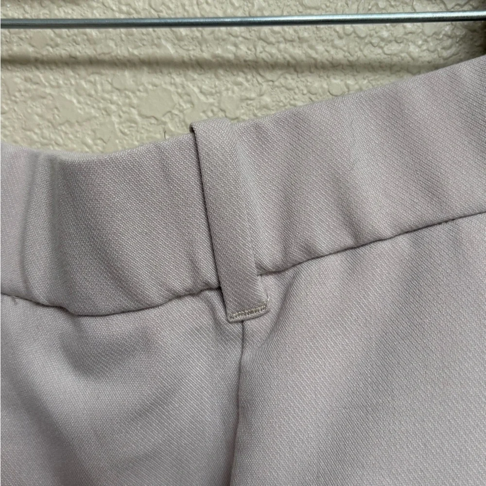 Abercrombie Sloane Tailored Wide Leg Pants 16 Short Light Beige Office High Rise - Picture 9 of 11